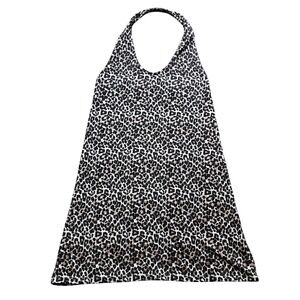 Y2K American Eagle Halter Top‎ Womens Small Leopard Print Sleeveless Casual
